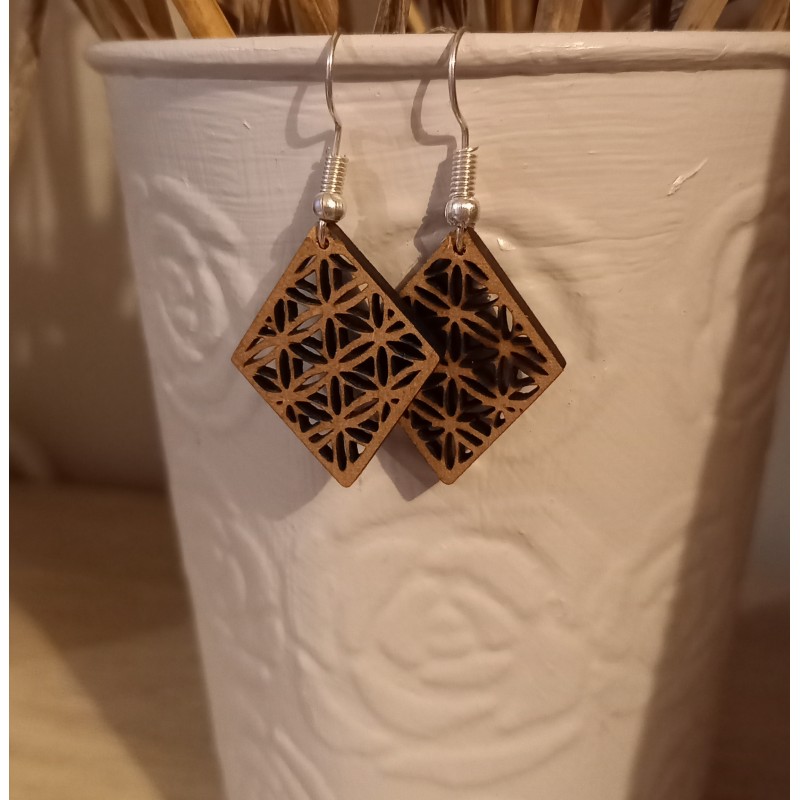 Boucles oreilles fleuries