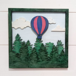 Cadre montgolfière