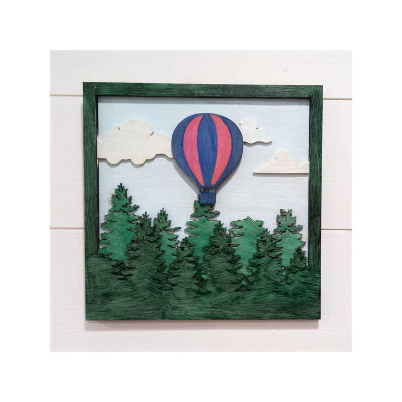 Cadre montgolfière