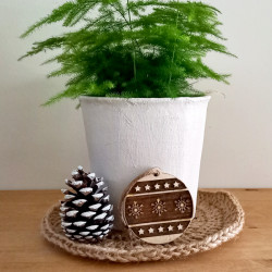 3 boules de noël flocon