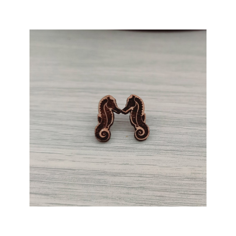 Boucles d'oreilles hippocampe